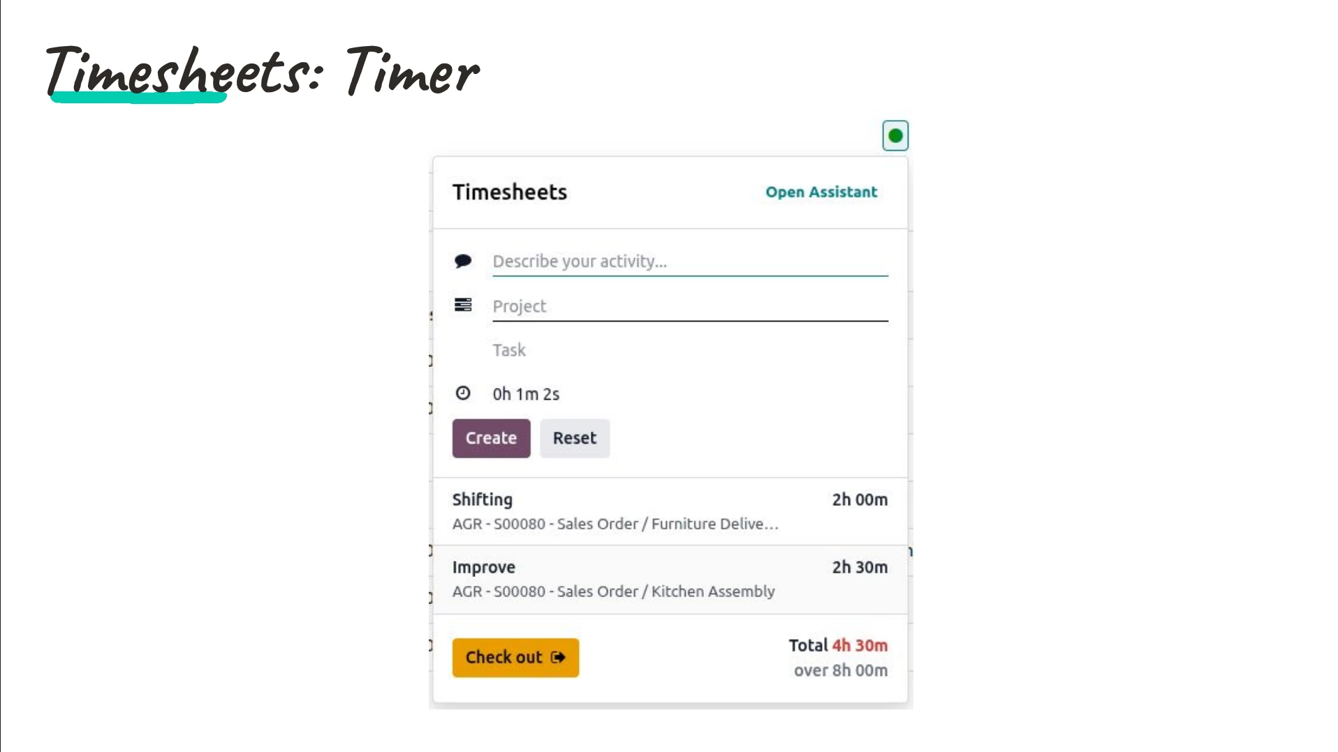 Productivity Feature
