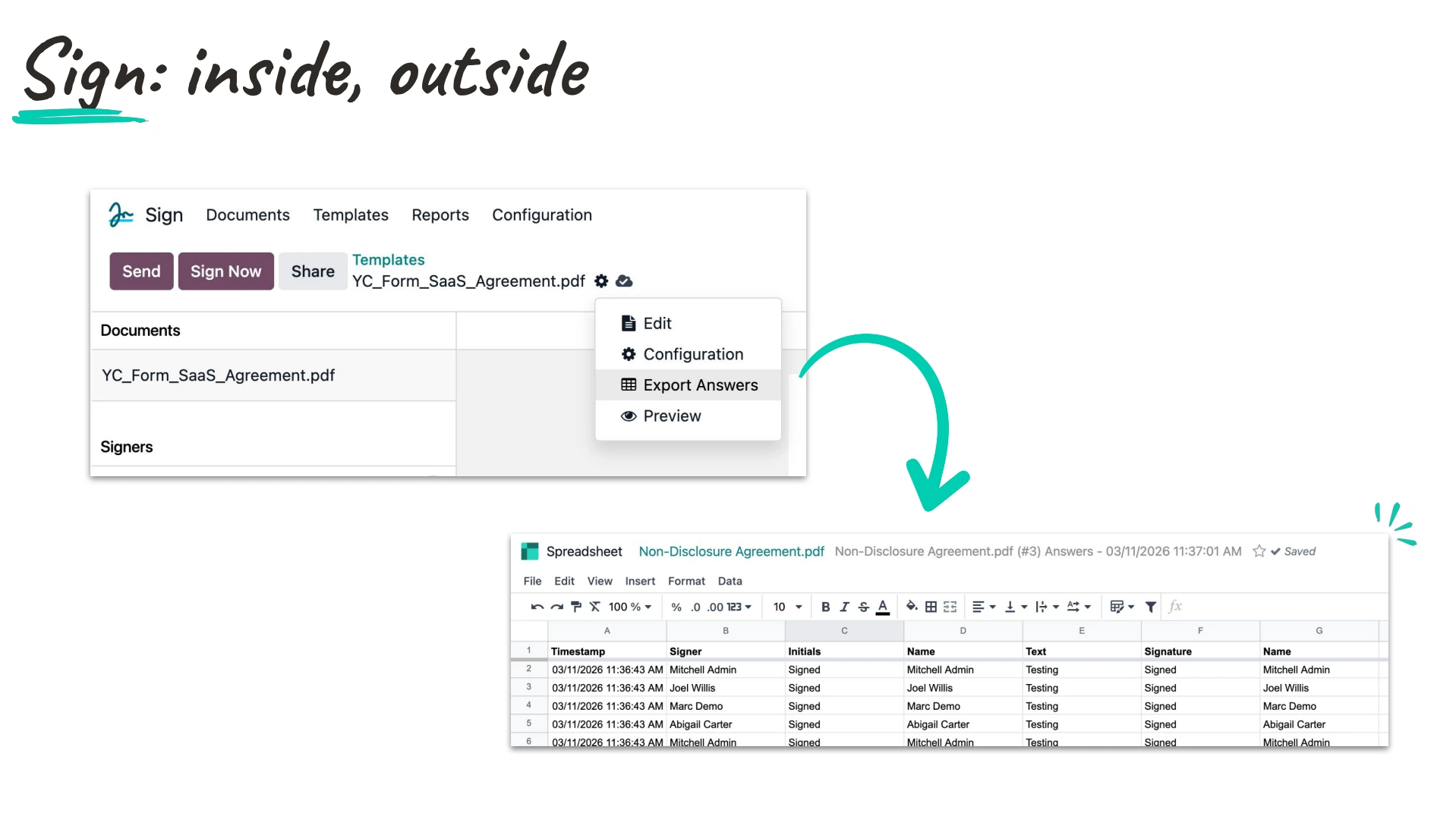 Productivity Feature