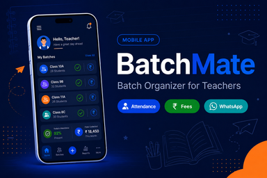 BatchMate batch organizer app for tuition teachers